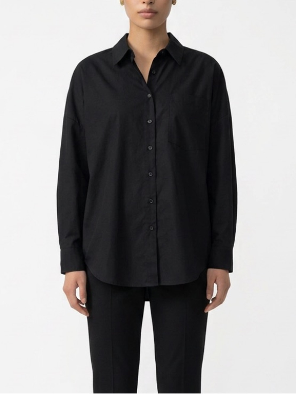 Lafayette 148 New York button down organic cotton poplin shirt new with tags
